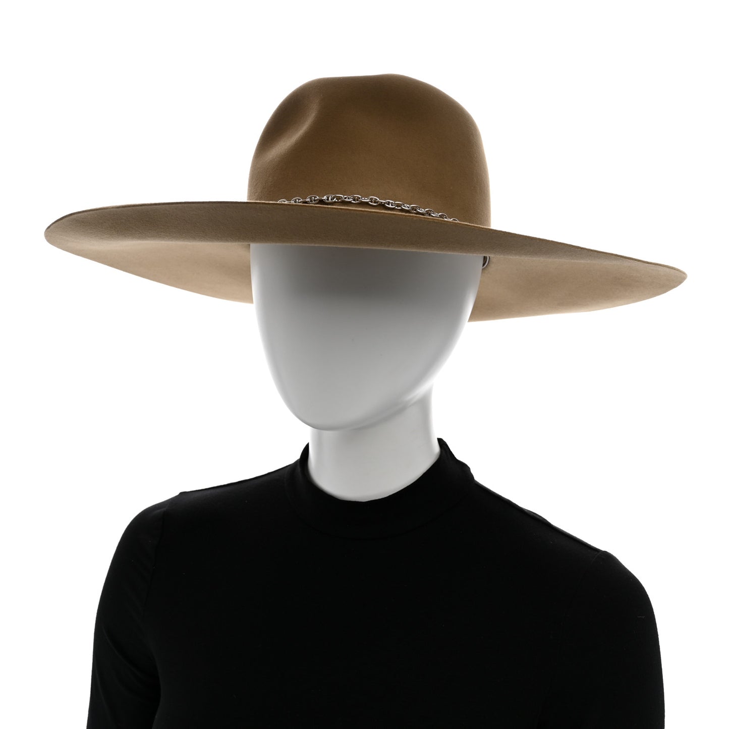 Beaver Felt Bruna Chaine d'Ancre Hat 58 Beige
