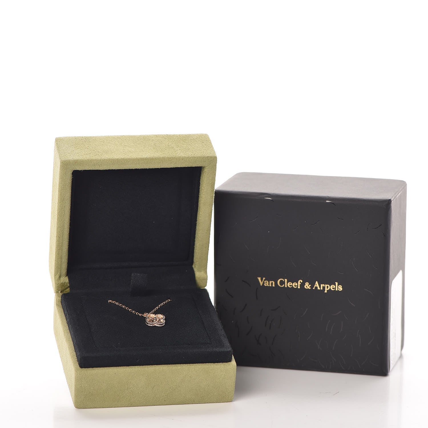 Van Cleef & Arpels 18K Rose Gold Sweet Alhambra Pendant Necklace 7 of 7