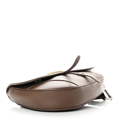 Christian Dior Grained Calfskin Kim Jones Saddle Bag Brown 4 of 13