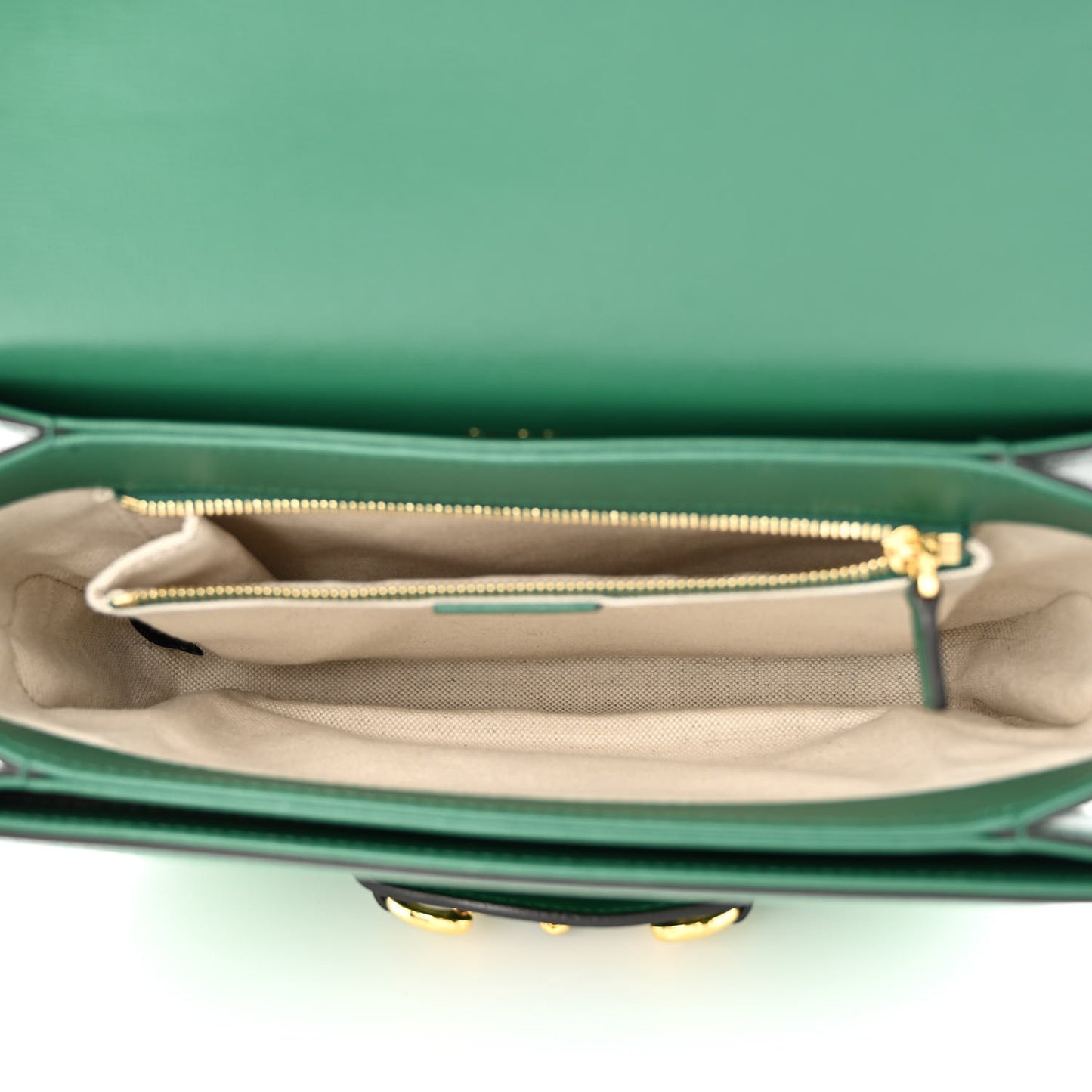 Azalea Calfskin Horsebit 1955 Shoulder Bag New Shamarock Emerald