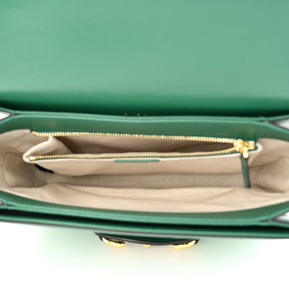 Gucci Azalea Calfskin Horsebit 1955 Shoulder Bag New Shamarock Emerald 5 of 15