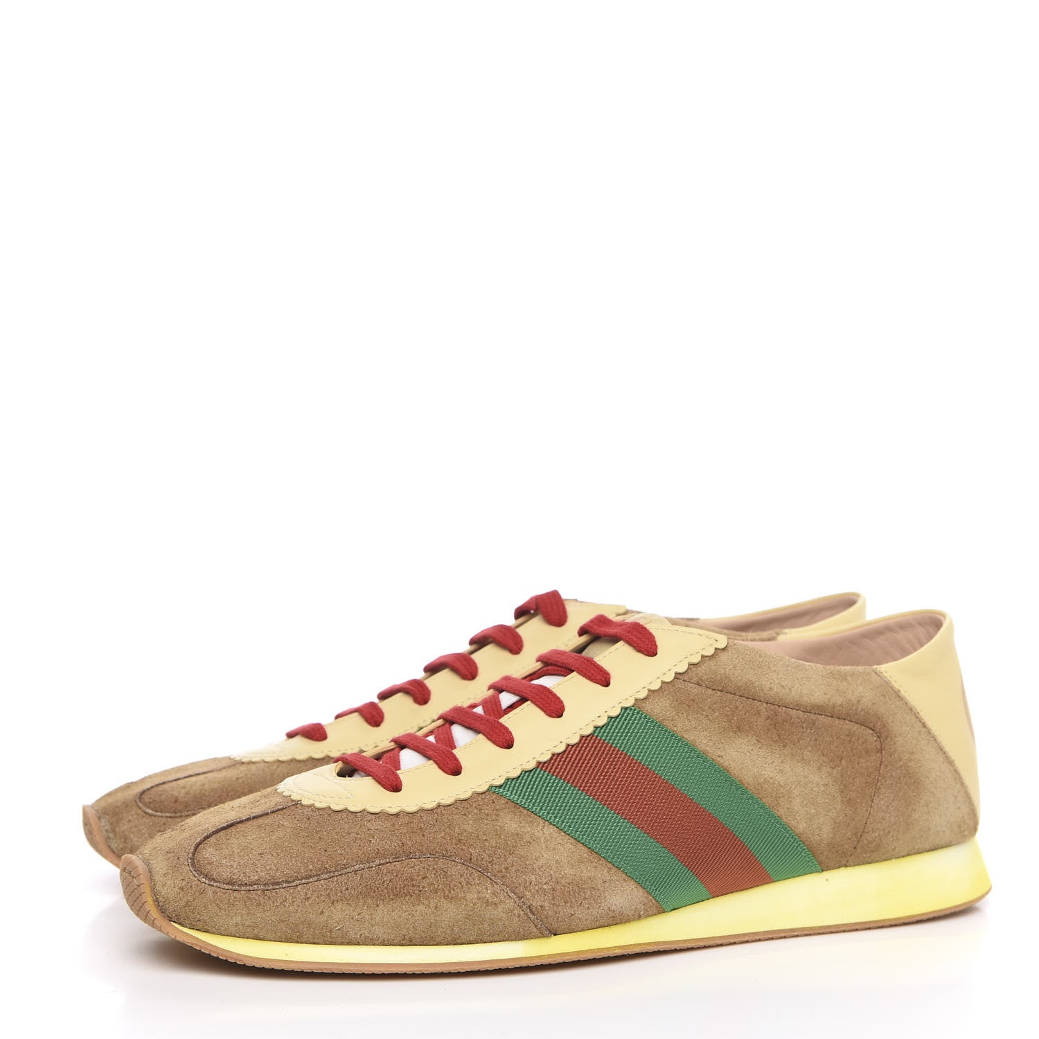 Gucci Suede Web Mens Rocket Sneakers 12 Nocciola Burro 3 of 10