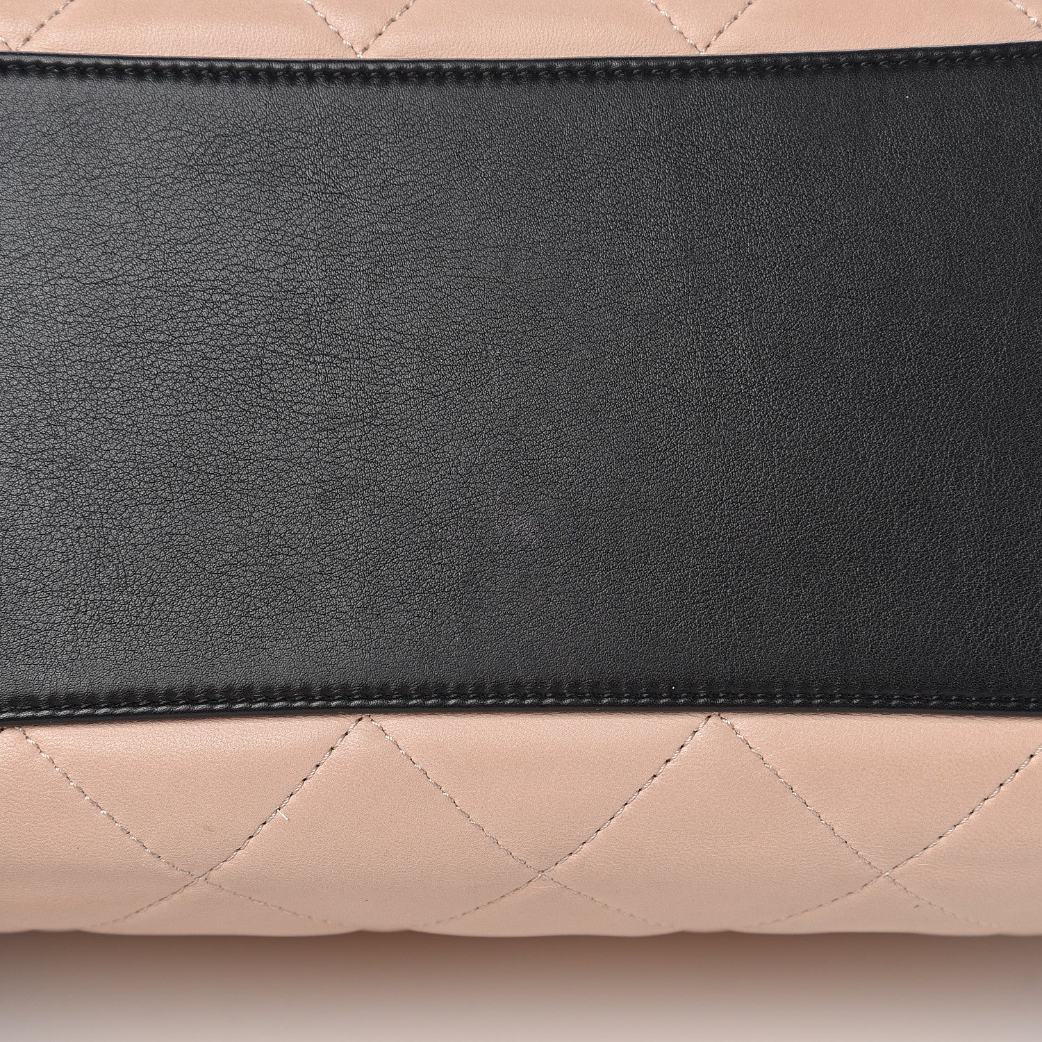 Chanel Lambskin Quilted CC Shopping Tote Black Rose Clair 12 of 15