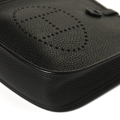 Hermes Taurillon Clemence Evelyne TPM Black 12 of 13