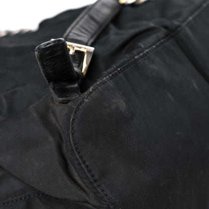 Prada Tessuto Nylon Vela Chain Backpack Black 9 of 20