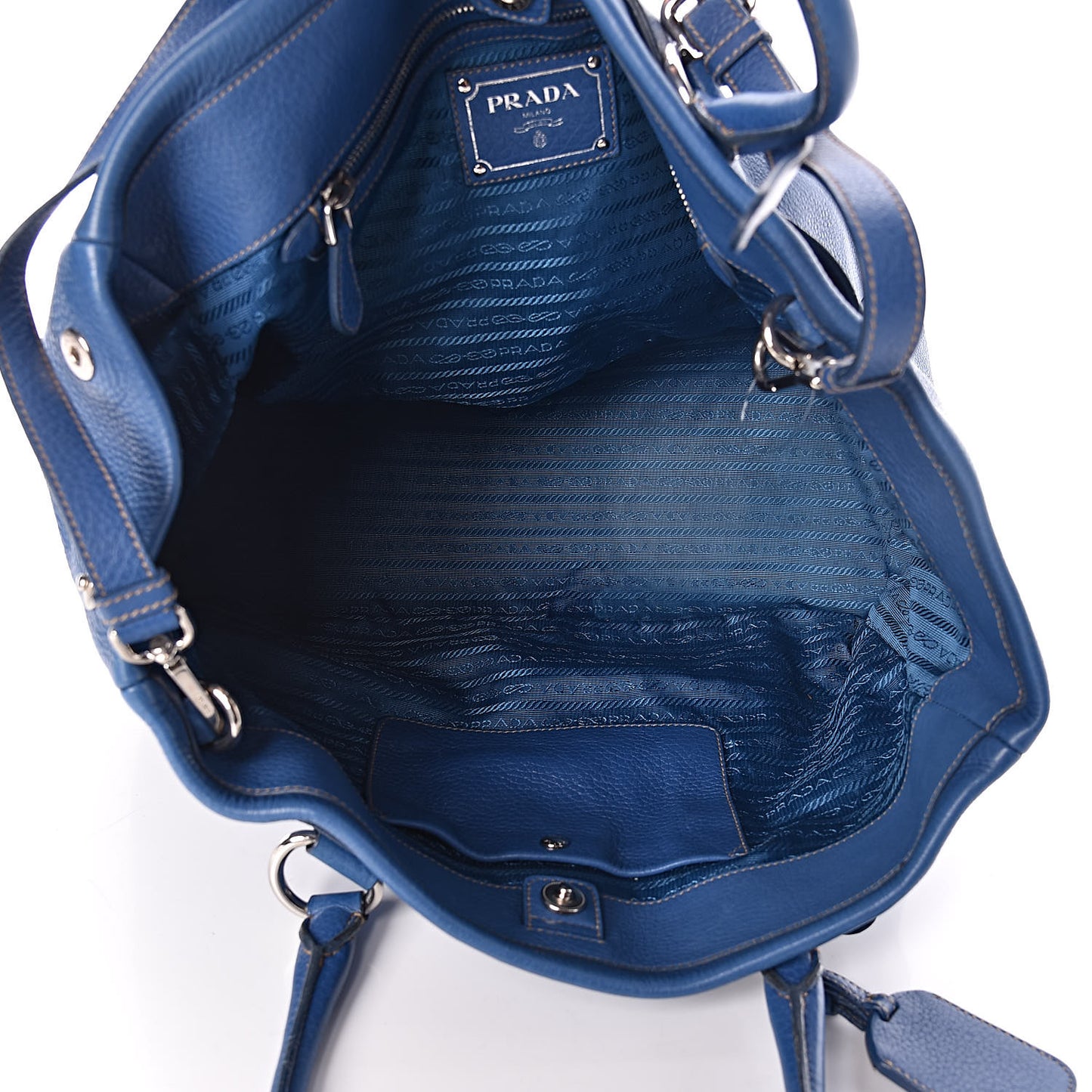 Cervo Deerskin Tote Blue
