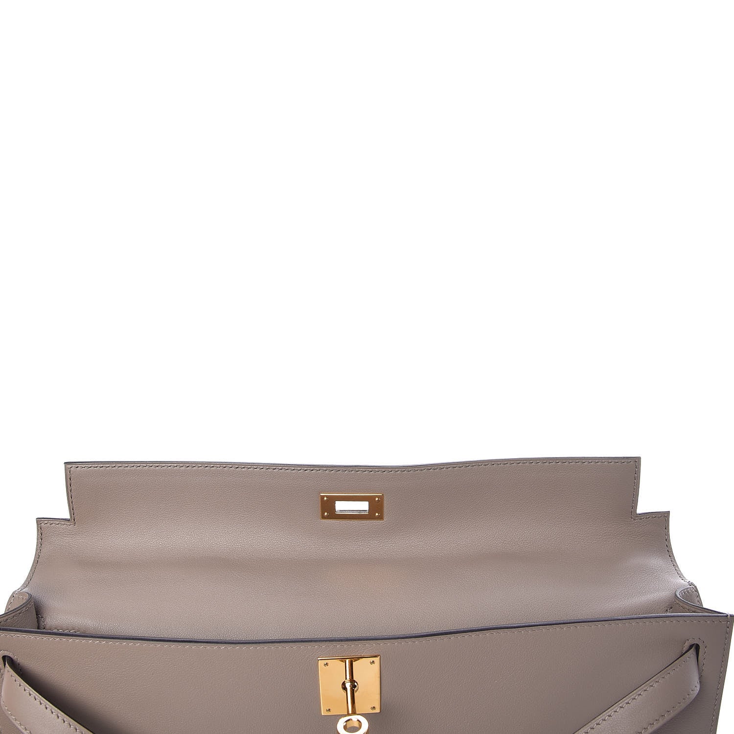 Hermes Swift Kelly Cut Clutch Pochette Gris Asphalt 12 of 28