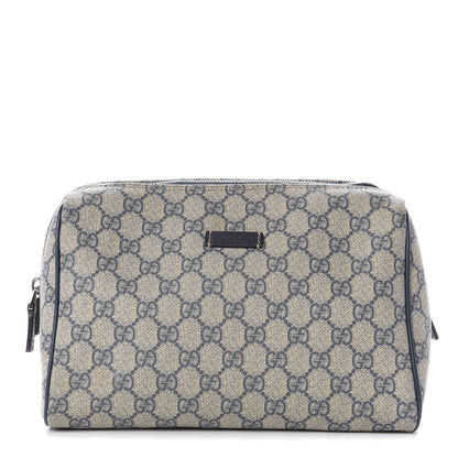 Gucci GG Plus Monogram Large Toiletry Case Navy 1 of 8