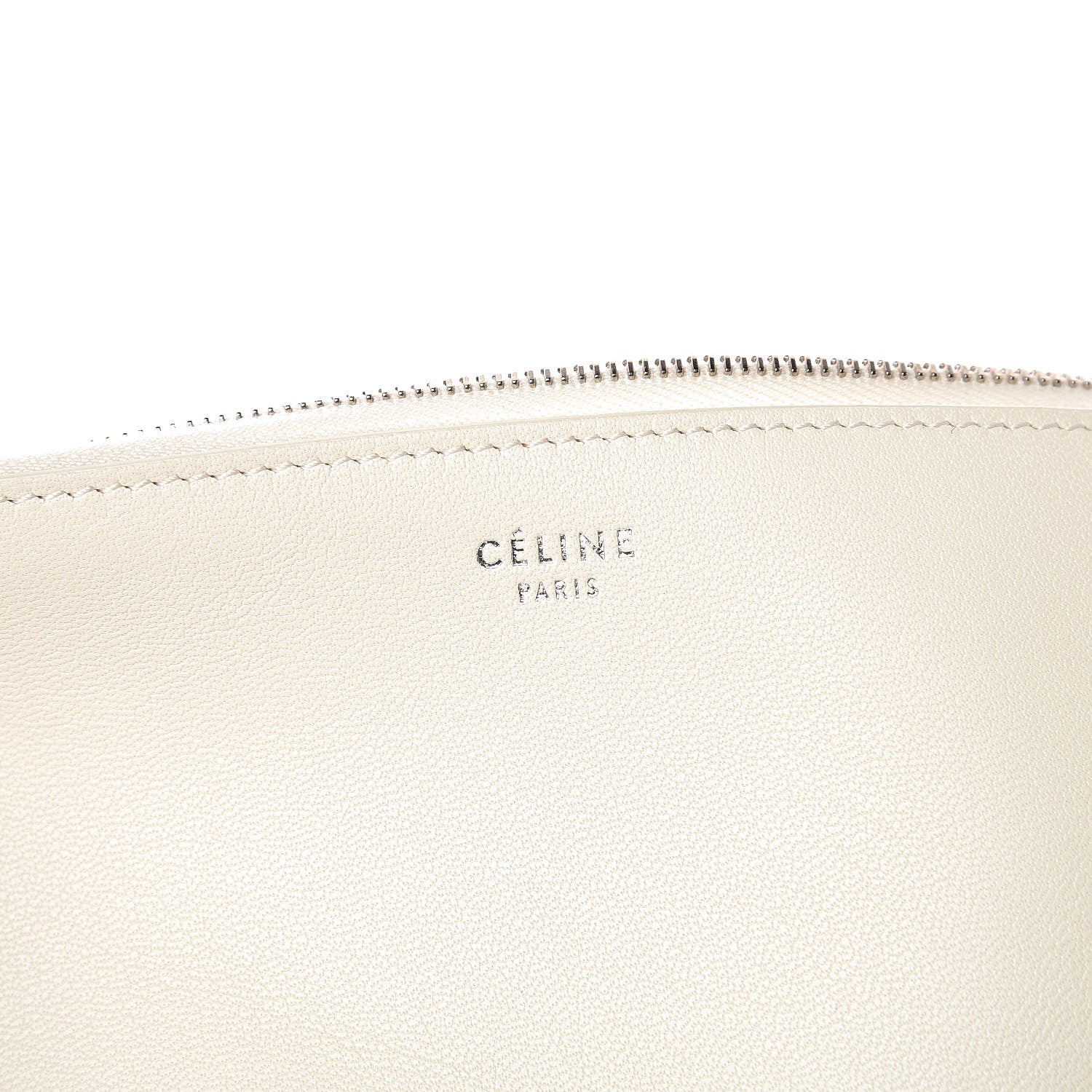 Celine Lambskin Bi-Color Solo Clutch Pouch White Magenta 6 of 8