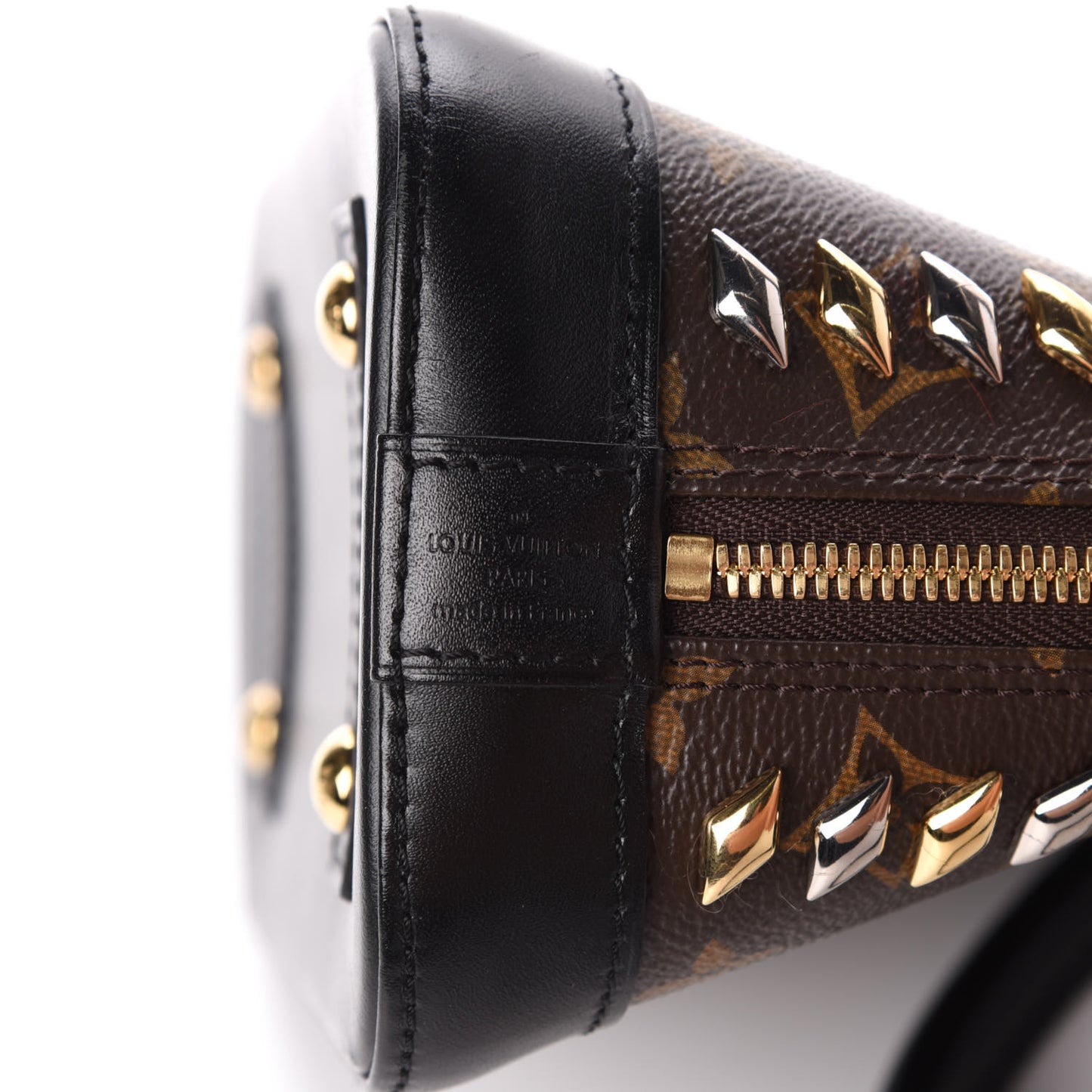 Monogram Macassar Studded Alma BB