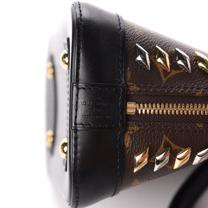 Louis Vuitton Monogram Macassar Studded Alma BB 8 of 8