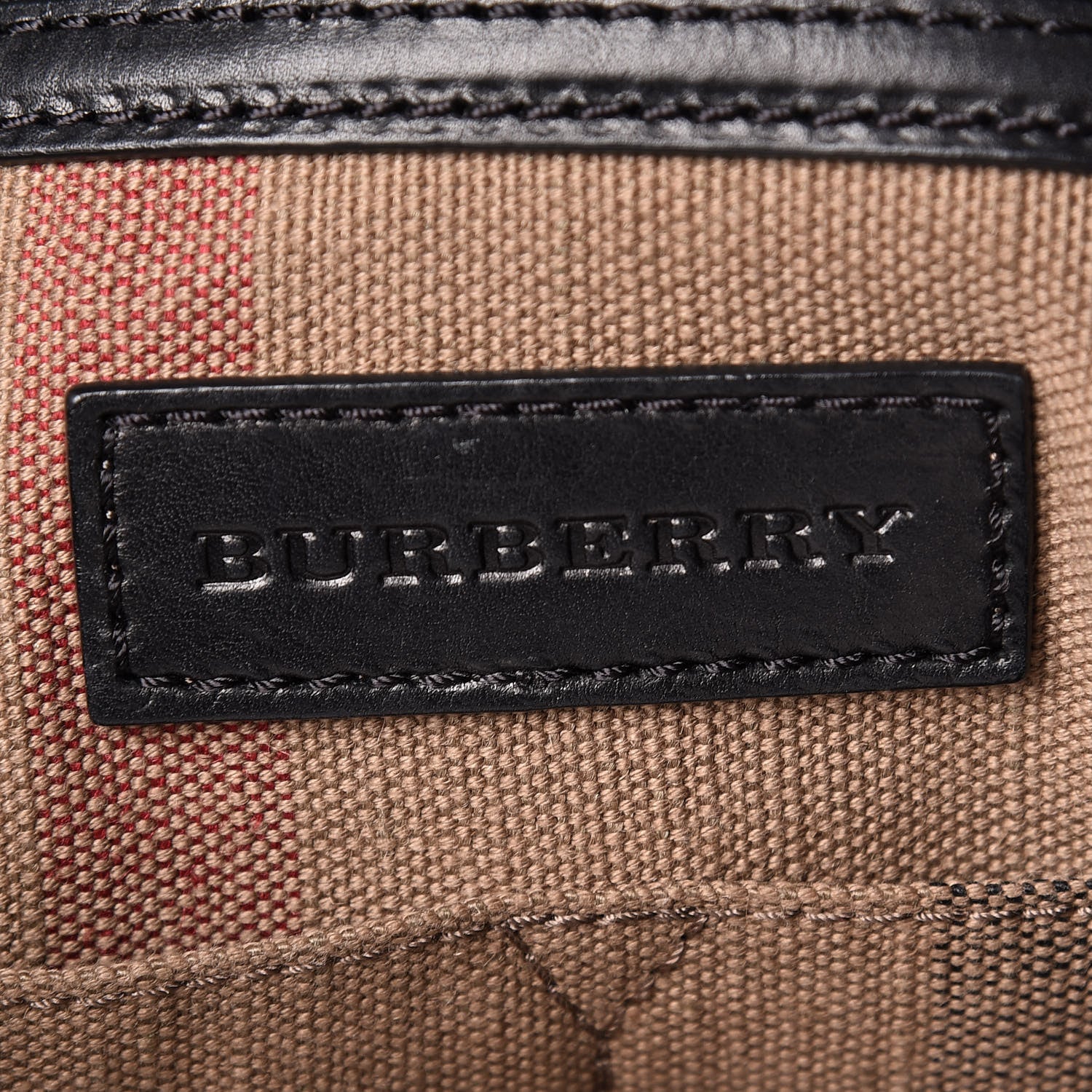 Burberry Canvas Mega Check Medium Ashby Hobo Black 6 of 11