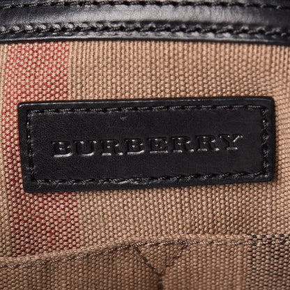 Burberry Canvas Mega Check Medium Ashby Hobo Black 6 of 11