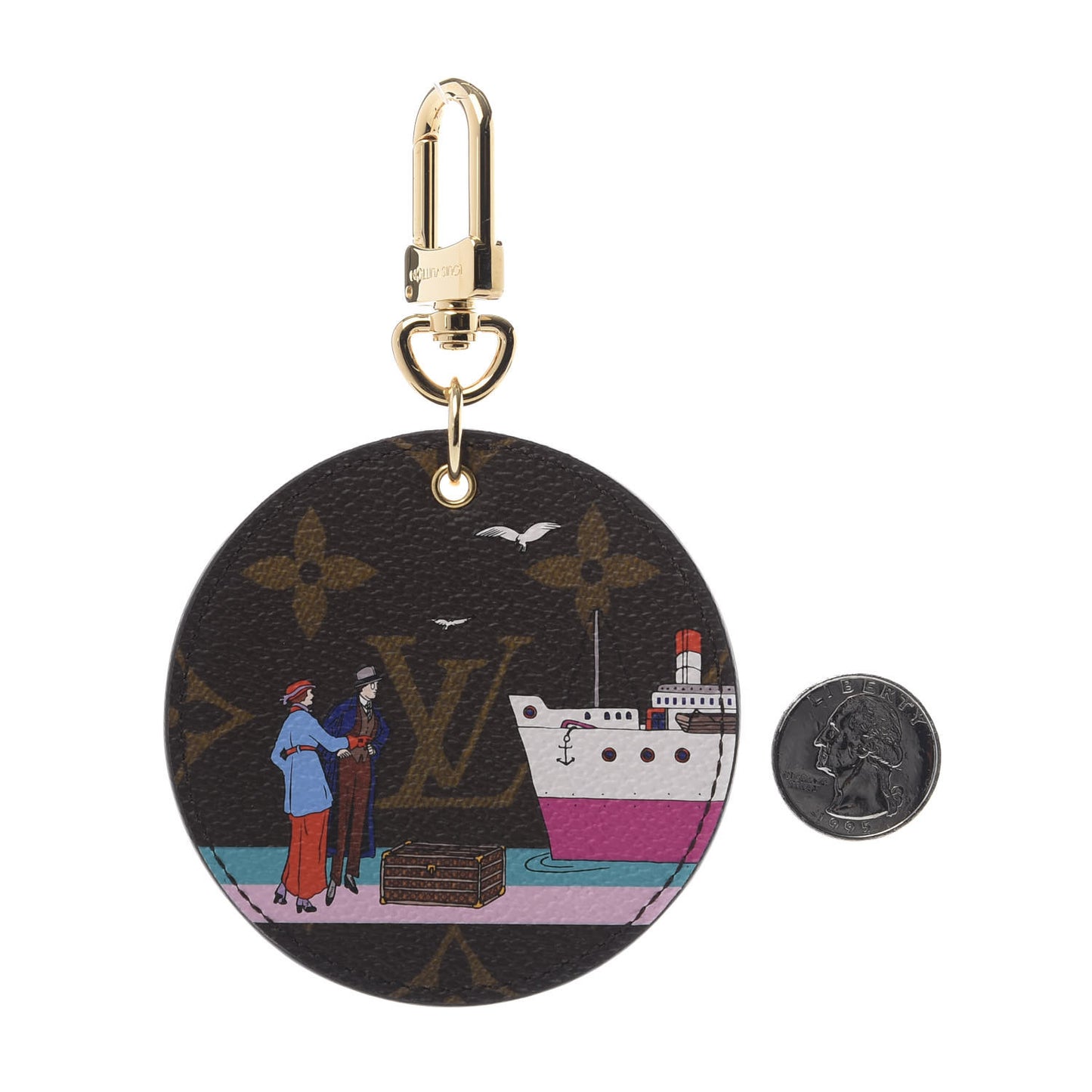 Monogram 2016 Christmas Animation Bag Charm Key Ring