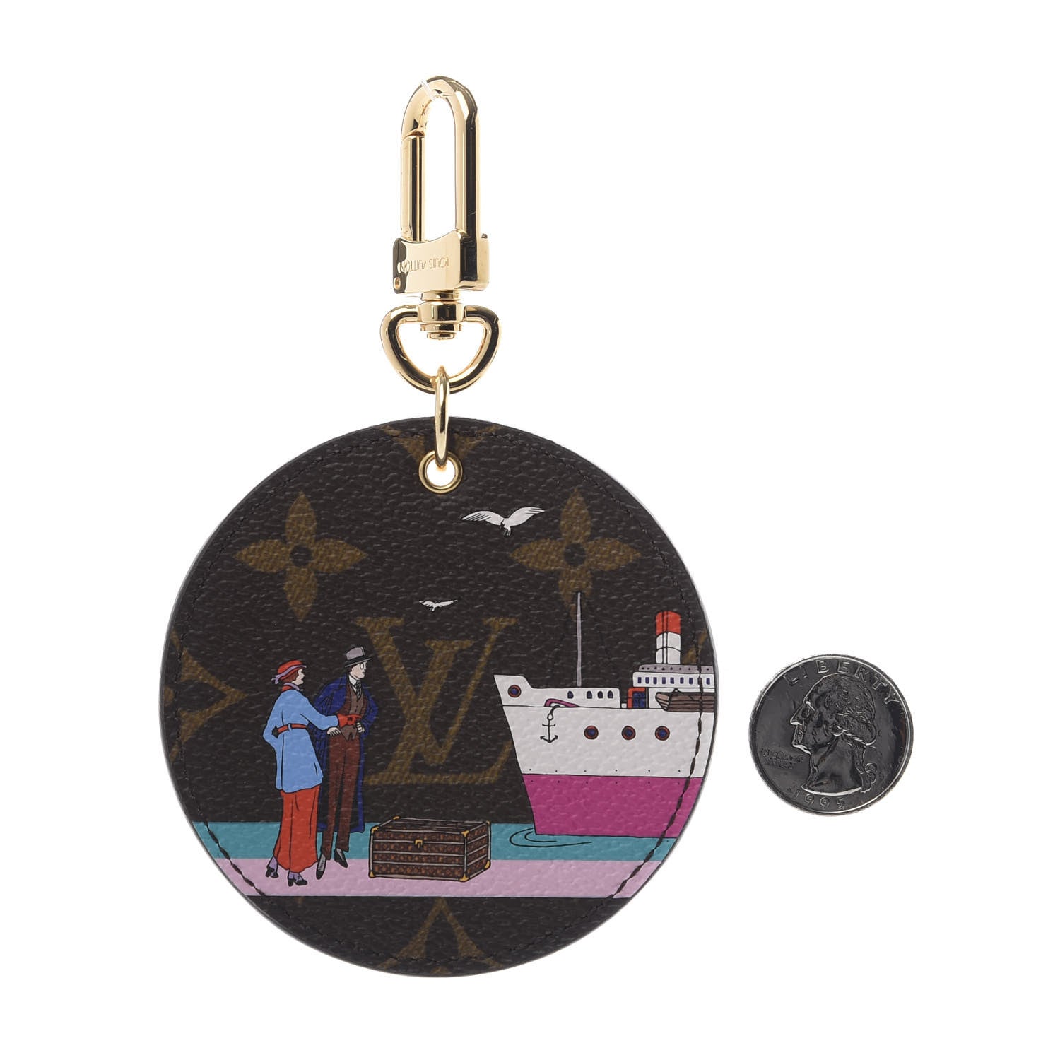 Louis Vuitton Monogram 2016 Christmas Animation Bag Charm Key Ring 2 of 5