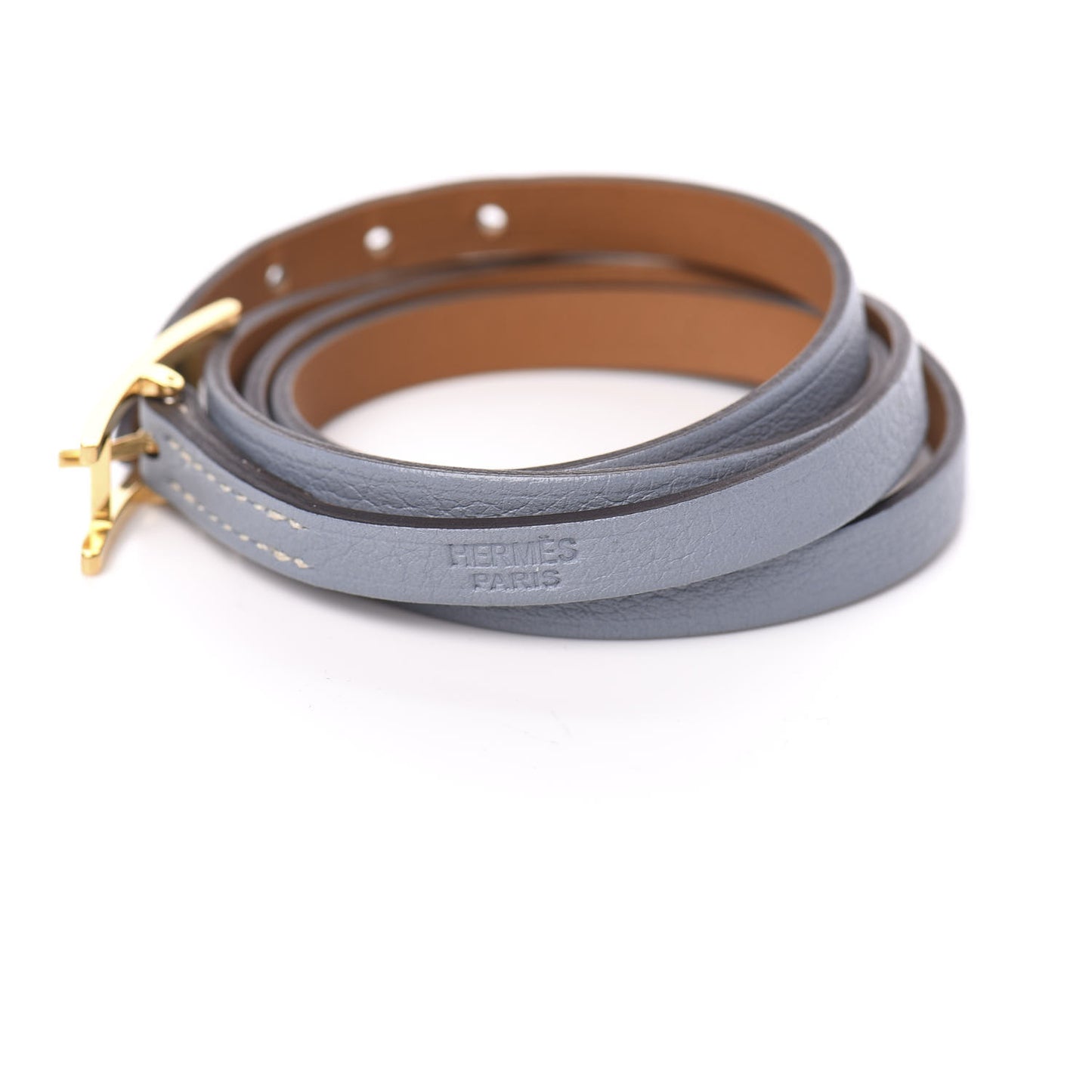Swift Hapi 3 MM Triple Tour Wrap Bracelet M Bleu Lin