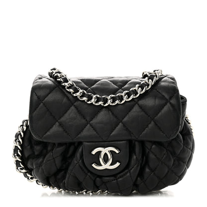 Chanel Washed Lambskin Quilted Mini Chain Around Flap Black 1 of 19