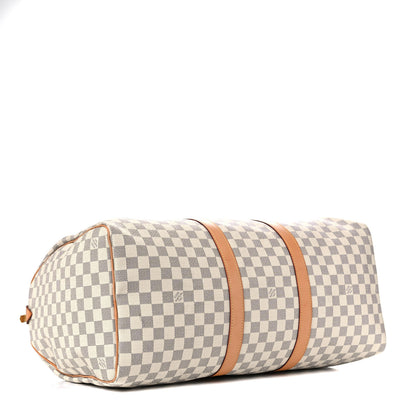 Louis Vuitton Damier Azur Keepall 50 4 of 29