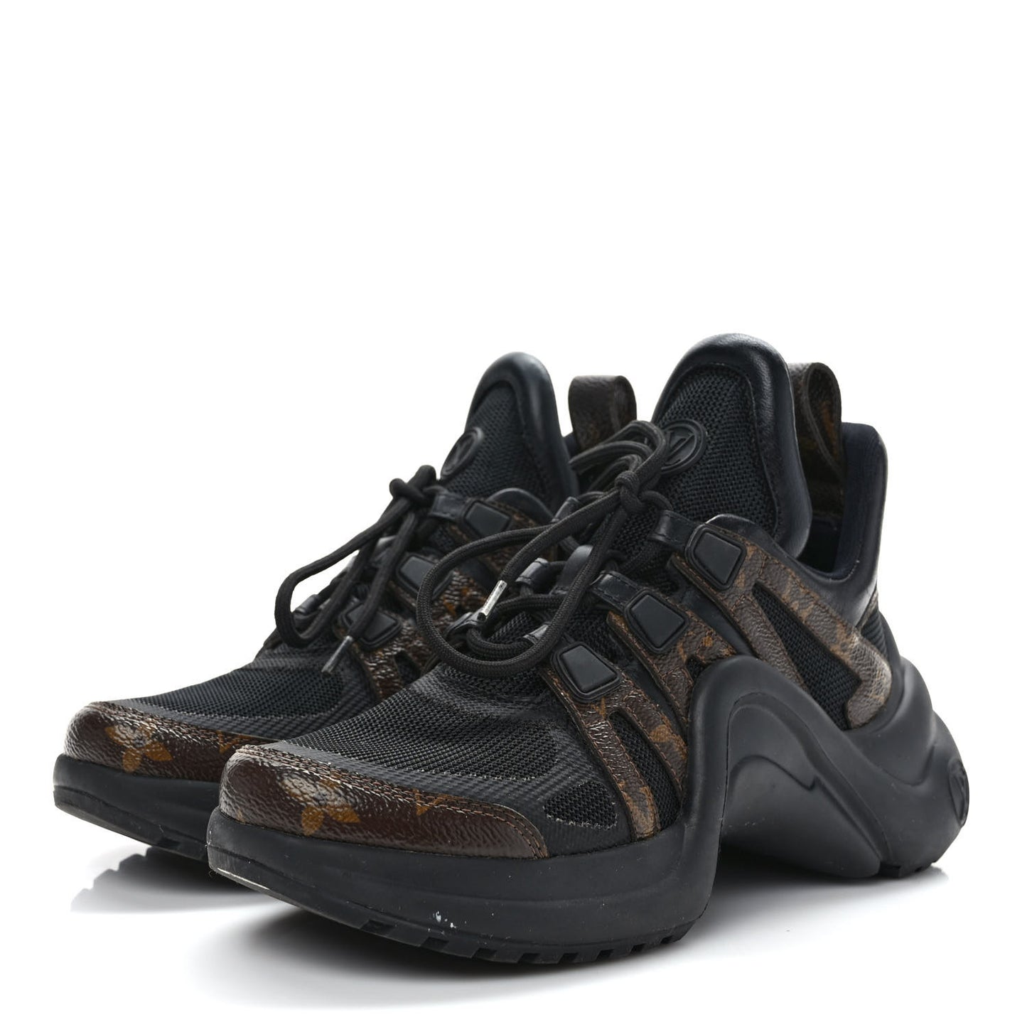 Calfskin Monogram LV Archlight Sneakers 36 Black
