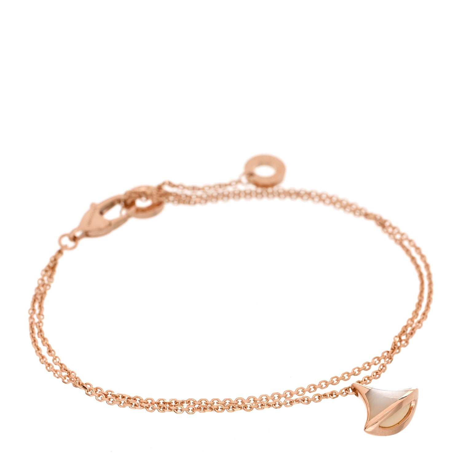 Bulgari 18K Rose Gold Mother of Pearl Divas' Dream Bracelet SM 1 of 4