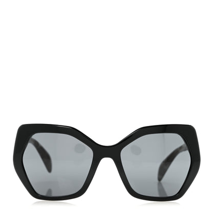 Prada Acetate Sunglasses SPR 16R Black Tortoise Grey 2 of 7