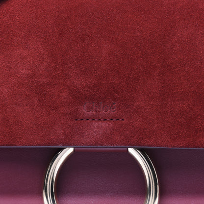Chloe Suede Calfskin Small Faye Shoulder Bag Plum Purple 13 of 14