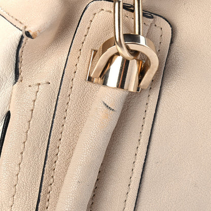 Chloe Calfskin Medium Military Paraty Black White 4 of 5