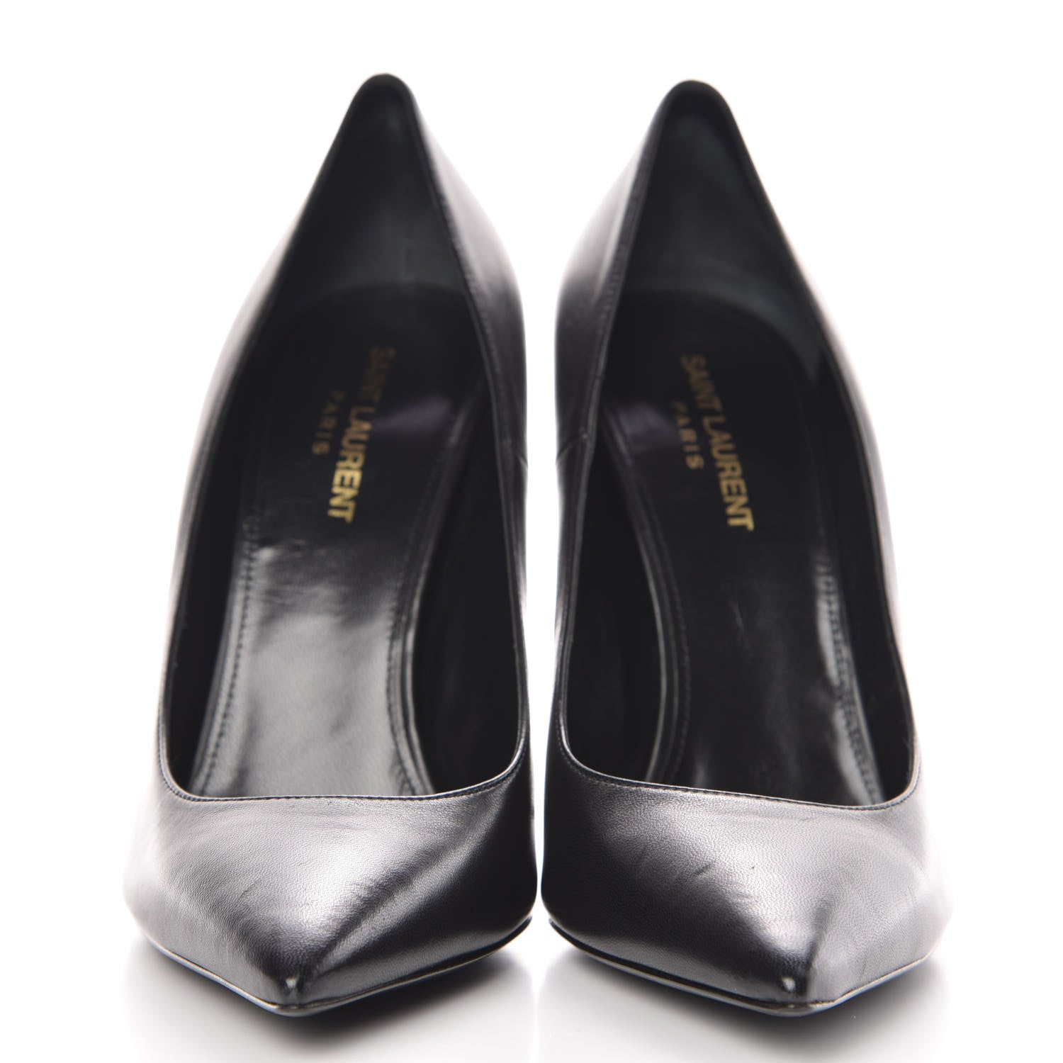 Saint Laurent Calfskin Opyum 100 Pumps 40 Black 2 of 9