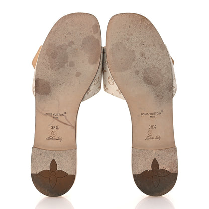 Louis Vuitton Monogram LV Frame Flat Mule 38.5 Dune Beige 7 of 11
