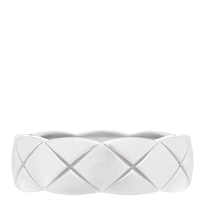 Chanel 18K White Gold Small Coco Crush Ring 55 7.25 1 of 4