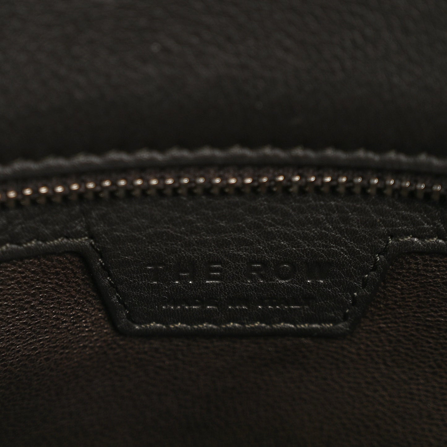 Grained Calfskin Terrasse Bag  Dark Brown
