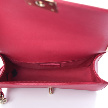 Chanel Caviar Quilted Medium Boy Flap Dark Pink 5 of 11