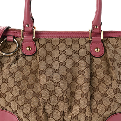 Gucci Monogram Medium Sukey Top Handle Peonia Flower 8 of 10