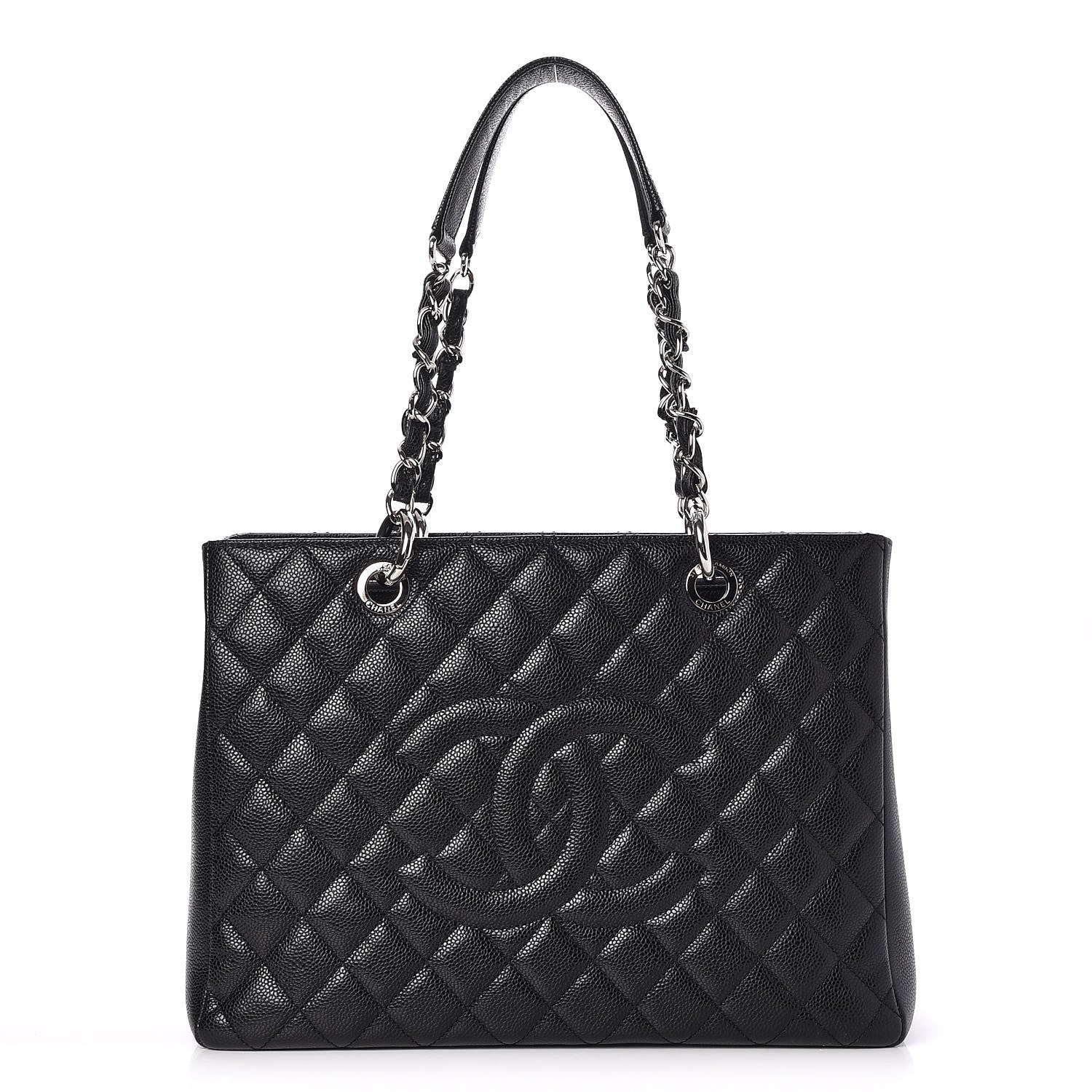 Chanel Caviar Quilted Grand Shopping Tote GST Black 1 of 7