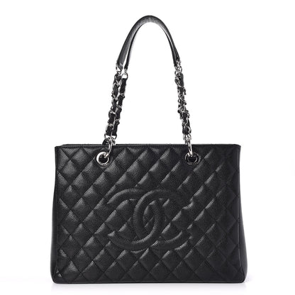 Chanel Caviar Quilted Grand Shopping Tote GST Black 1 of 7