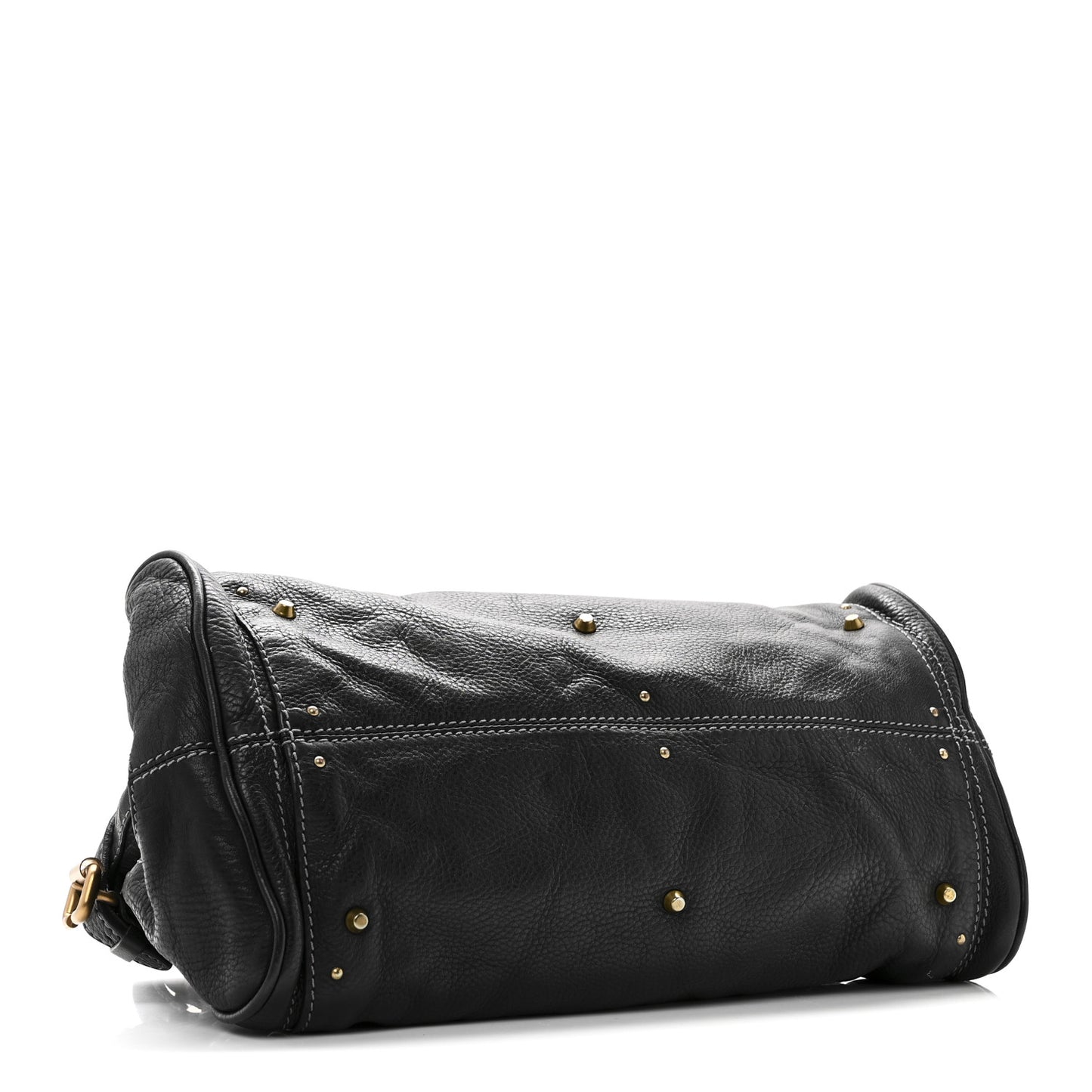 Calfskin Medium Paddington Satchel Black