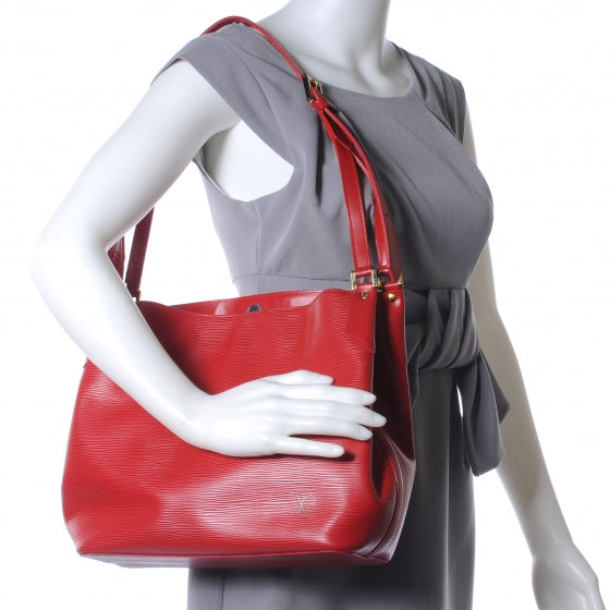 Louis Vuitton Epi Mandara MM Red 2 of 7