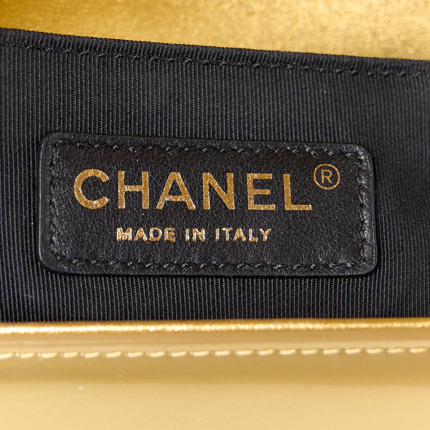 Chanel Metallic Patent Calfskin Quilted Medium Boy Flap Gold 6 of 10