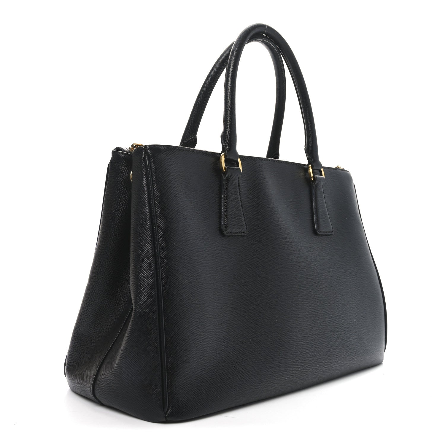 Prada Saffiano Medium Galleria Double Zip Tote Black 3 of 9
