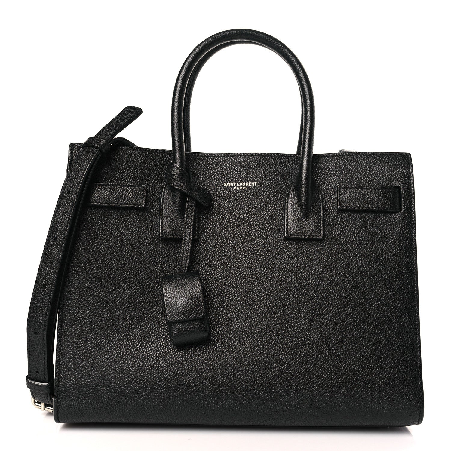 Saint Laurent Grained Calfskin Baby Sac De Jour Black 1 of 10
