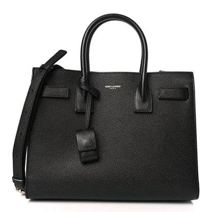 Saint Laurent Grained Calfskin Baby Sac De Jour Black 1 of 10