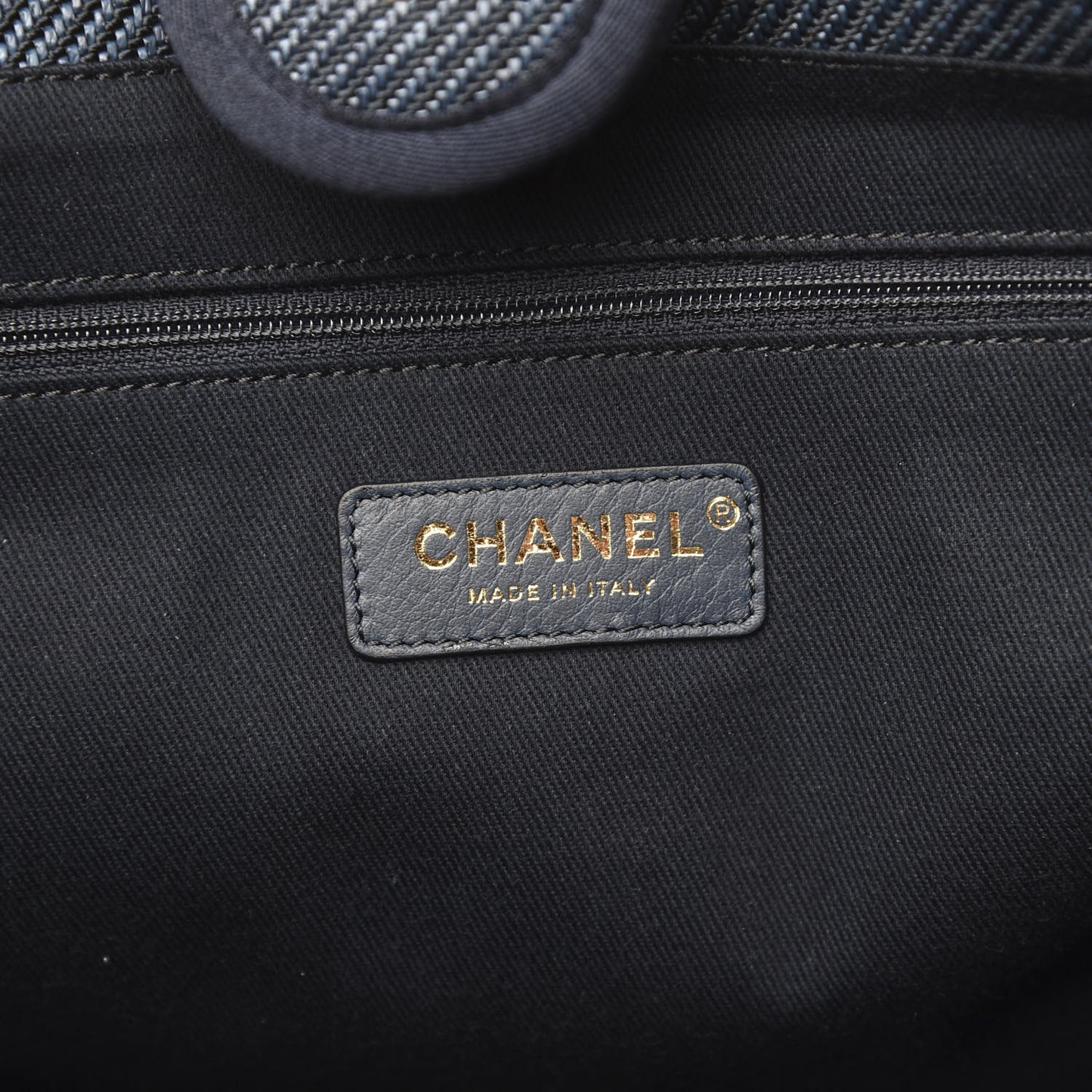 Denim Small Deauville Tote Dark Blue