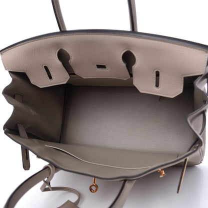 Hermes Togo Birkin 30 Gris Tourterelle 5 of 11
