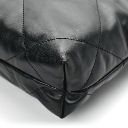 Chanel Shiny Calfskin Quilted Small Chanel 22 Black 13 of 14