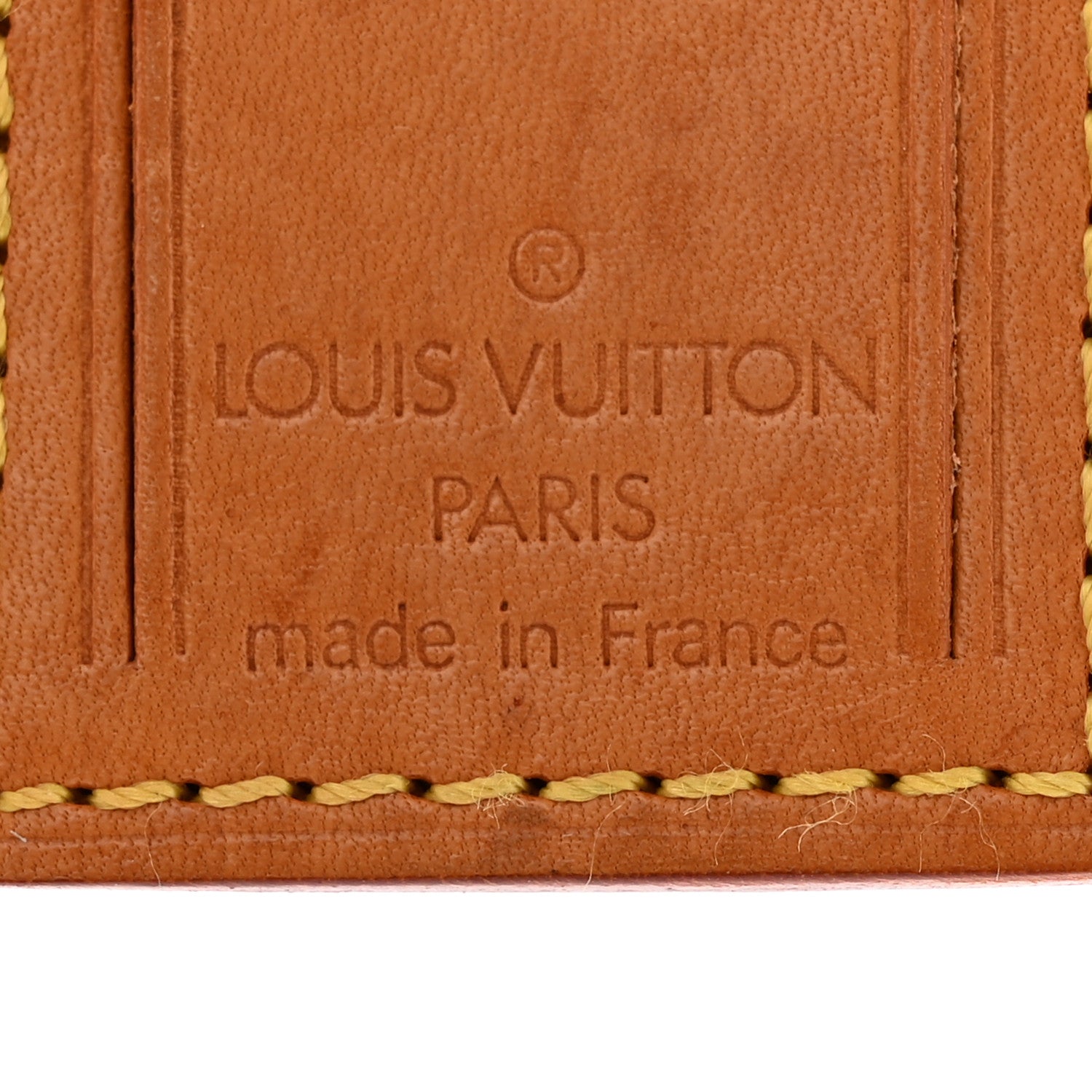 Louis Vuitton Vachetta Leather Luggage Tag 3 of 5