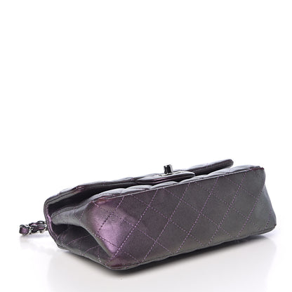 Chanel Metallic Lambskin Quilted Mini Rectangular Flap Purple 4 of 12