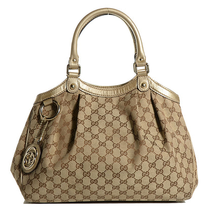 Gucci Monogram Medium Sukey Tote Champagne 1 of 9