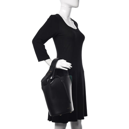 Burberry Supple Calfskin Medium Bucket Black 2 of 9