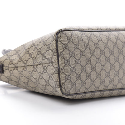 Gucci GG Supreme Monogram Medium Zippered Tote Dark Brown 9 of 13