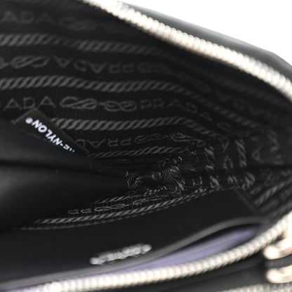 Prada Saffiano Mini Triangle Crossbody Pouch Black 7 of 12